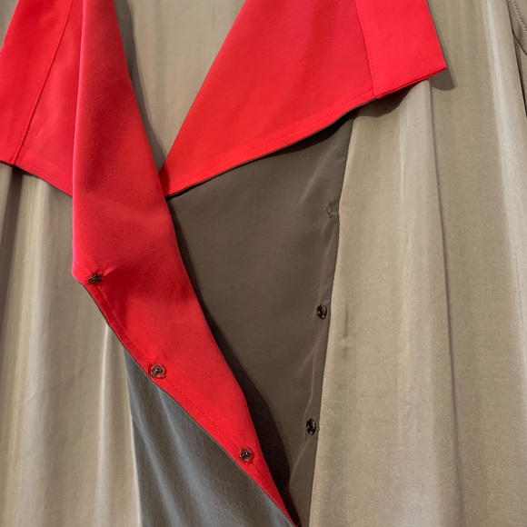 BCBG MaxAzria RUNWAY Gray & Pink Shift Dress Sz S - Picture 3 of 13